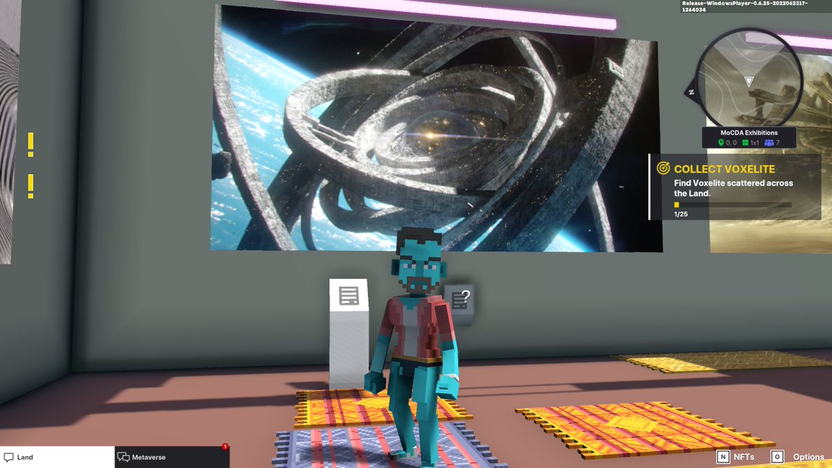 langleybron06's tweet photo. @TheSandboxGame @MOCDA_ I just participated in the #TheSandbox weekly contest for a chance to win 200 mSAND! Here is my favorite piece from the ‘Impossible Worlds’ exhibition, check out my screenshot below!
👇 https://t.co/3U5zxgLlyM