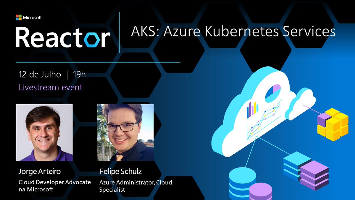 Laricyganski's tweet image. Hoje às 19h: AKS #AzureKubernetesServices com
@JorgeArteiro e @FelipeSchulz
aka.ms/Checkin.AzureK…
#ReactorSaoPaulo #Azure #Kubernetes #bolhadev #Microsoft