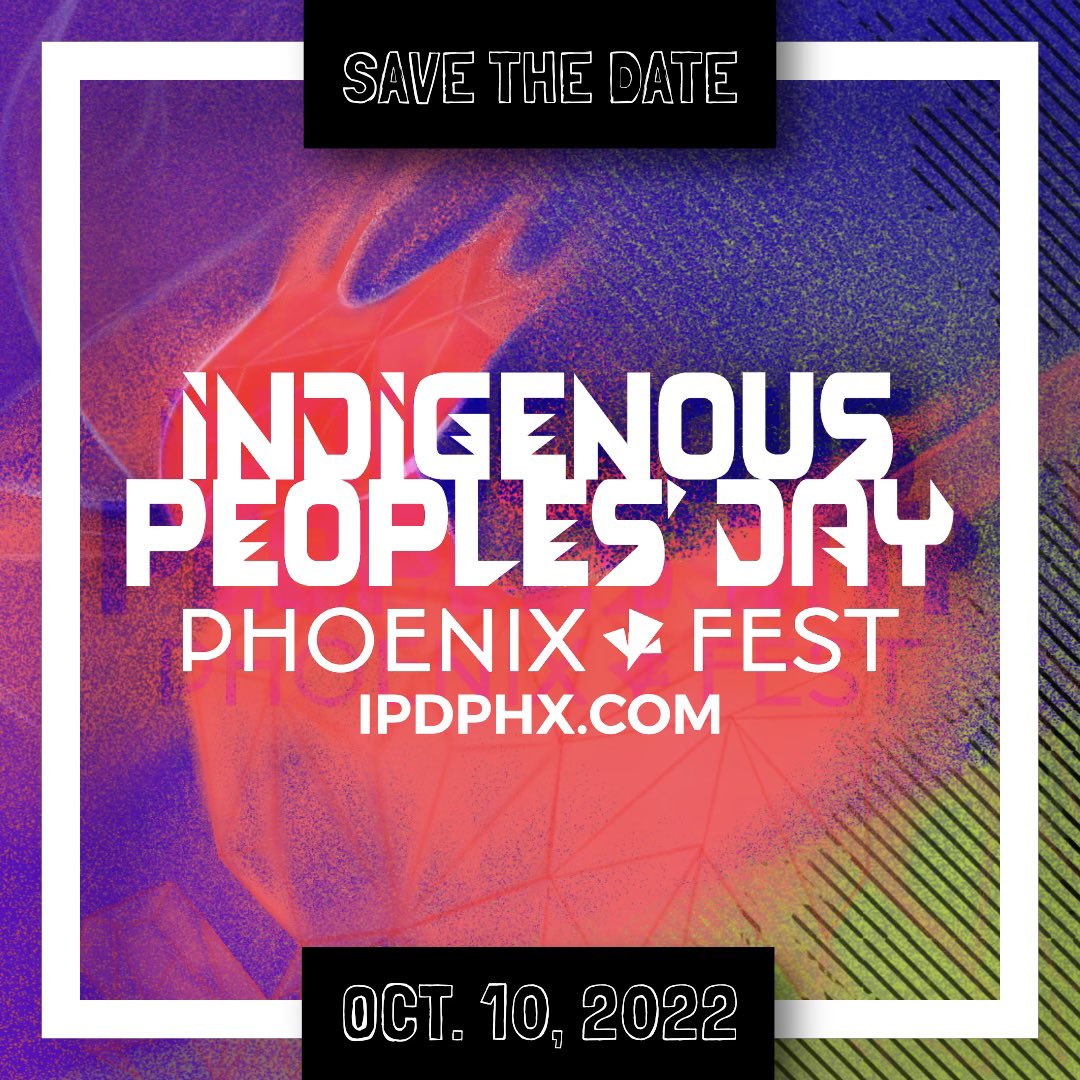CahokiaPhx's tweet photo. Every day is Indigenous Peoples’ Day, but once a year we come together to celebrate our origins and indigeneity as this nation’s First Peoples ✊🏽 Read about the event and our collaborators here! #ipdphx #indigenouspeoplesday2022 https://t.co/cGmQRjKjCe https://t.co/Ey7KP1Ml7U