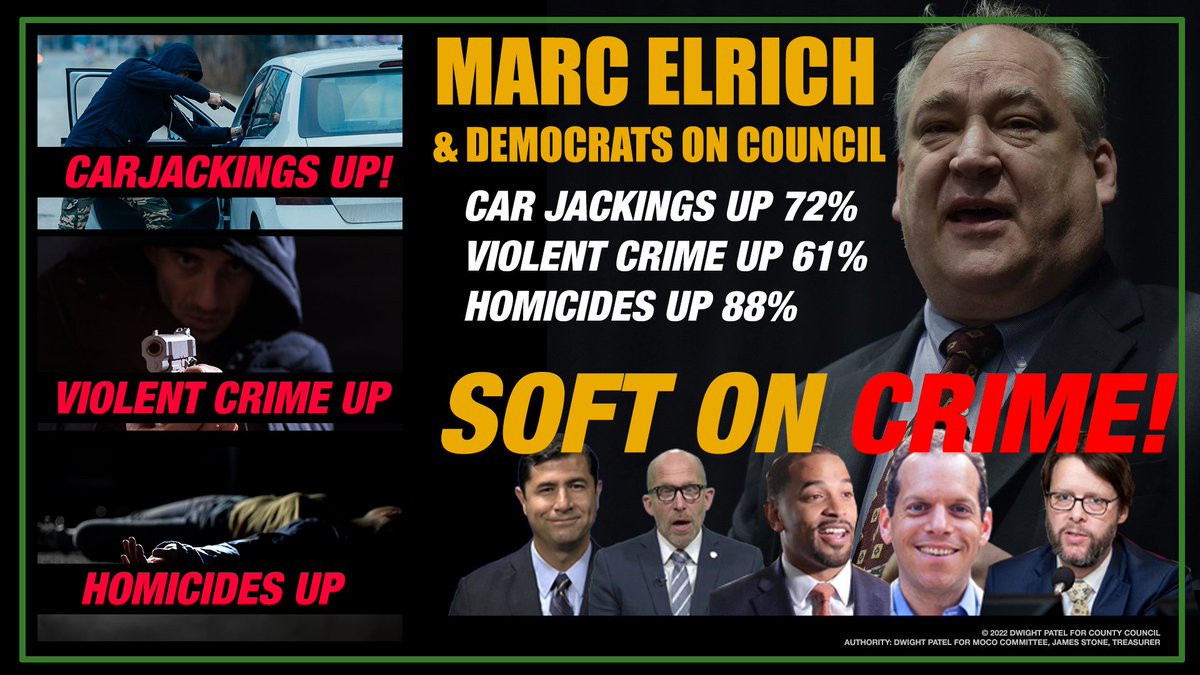 dwightformoco's tweet photo. Results of Democrats Soft on Crime Policies - Homicides Up, Car Jackings Up, Violent Crime Up!!! @TomRodriguezDC @MCPD6DCommander @MDGOP @MatthewFoldi learn more at https://t.co/T6WSCR0NYV https://t.co/yHlP9dQ1sK
