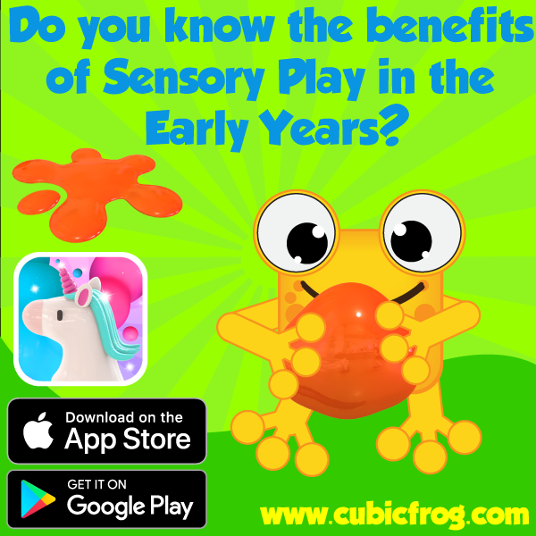 CubicFrog's tweet photo. It has been proven that sensory games encourage: 
🧠Cognitive Development 
🤏🏻 Development of Motor Skills
💡 Problem Solving Thinking 
#cubicfrog #educationalappforkids #preschoolactivitesathome #healthyscreentime #toddlerapprovedactivity #sensoryplay #sensorylearning https://t.co/rl85lwW4UO