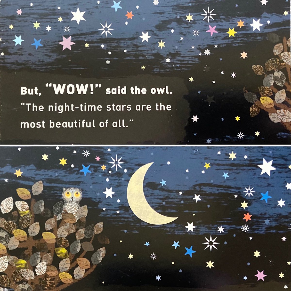 Seeing NASA’s photos from James Webb Space Telescope, I was reminded of some very wise words from @TimHopgood’s ‘Wow! said the Owl’ accompanied by his beautiful illustrations that really do capture the colours of the distant cosmos.