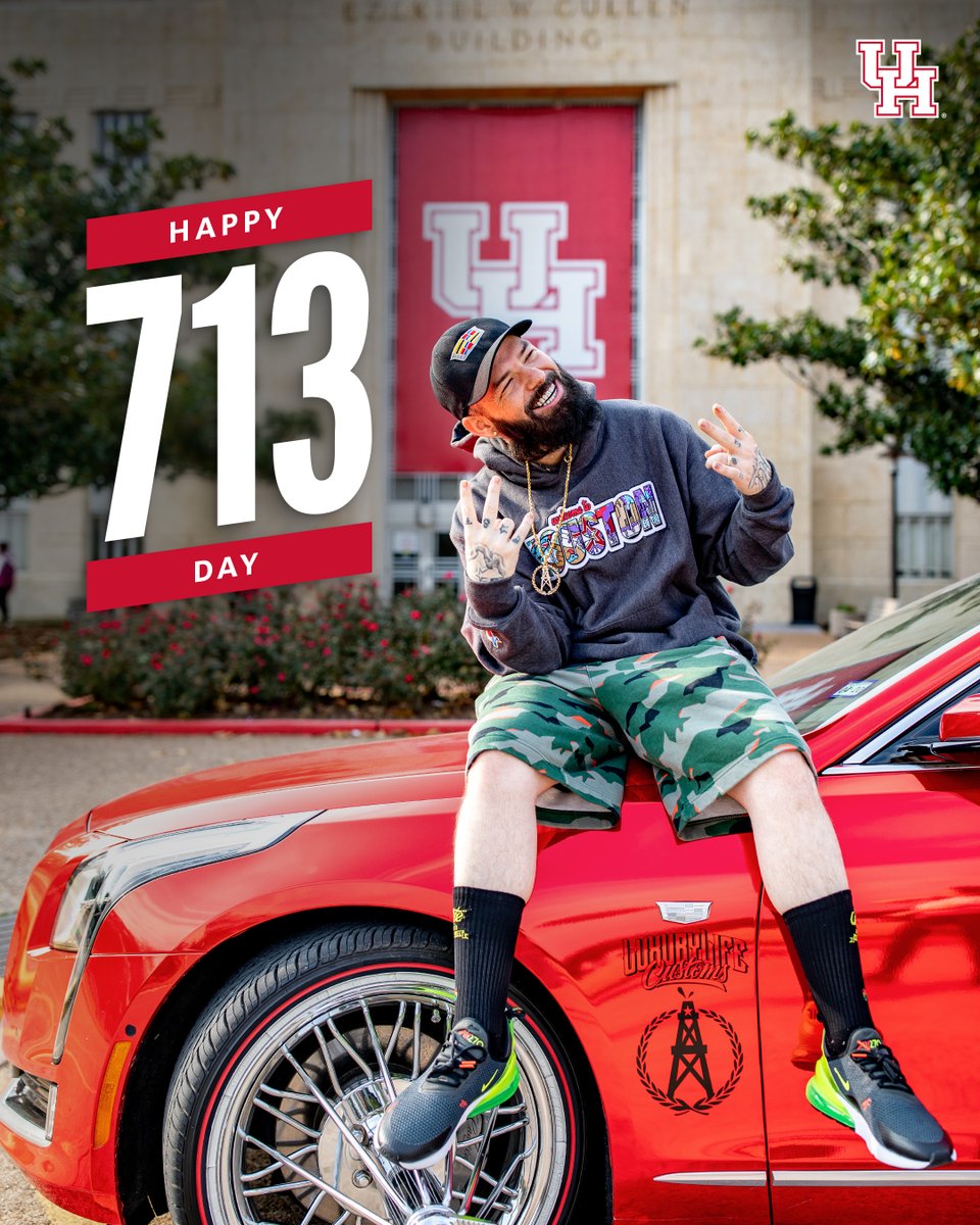 UHouston's tweet photo. "What it do, baby?!"

Happy #713Day, H-Town! 🌇 https://t.co/Wbl2a6cjfA