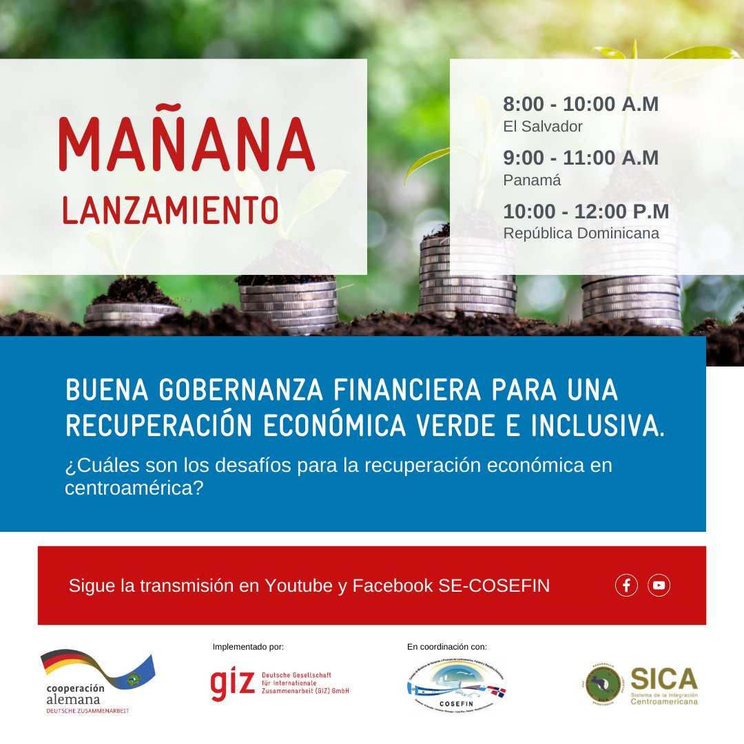 📣Mañana será el día para ser parte de la conversación con expertos sobre ¿Cómo enfrentar los desafíos de las finanzas públicas en la región?. Sigue la transmisión de la presentación de📈resultados de #BuenaGobernanzaFinanciera y #lanzamiento de nuevas áreas de acción.