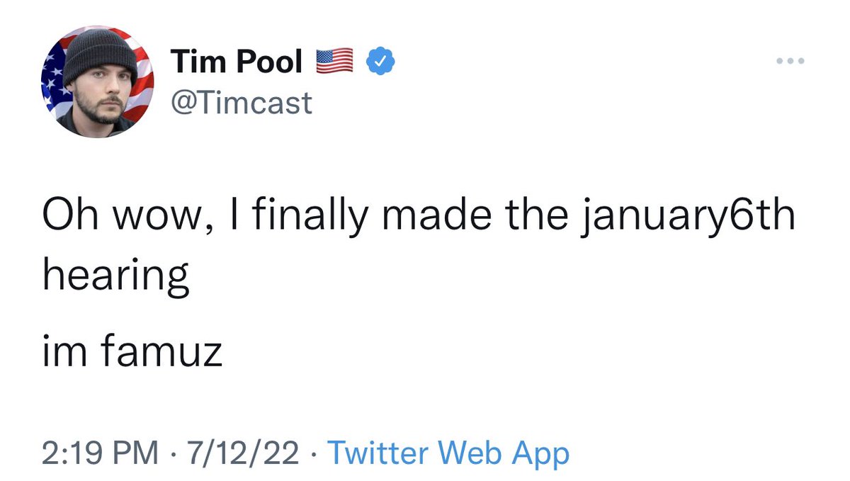 nathanTbernard's tweet photo. Pro-Trump Youtuber Tim Pool celebrates inciting insurrection https://t.co/gEyp1Na6yc