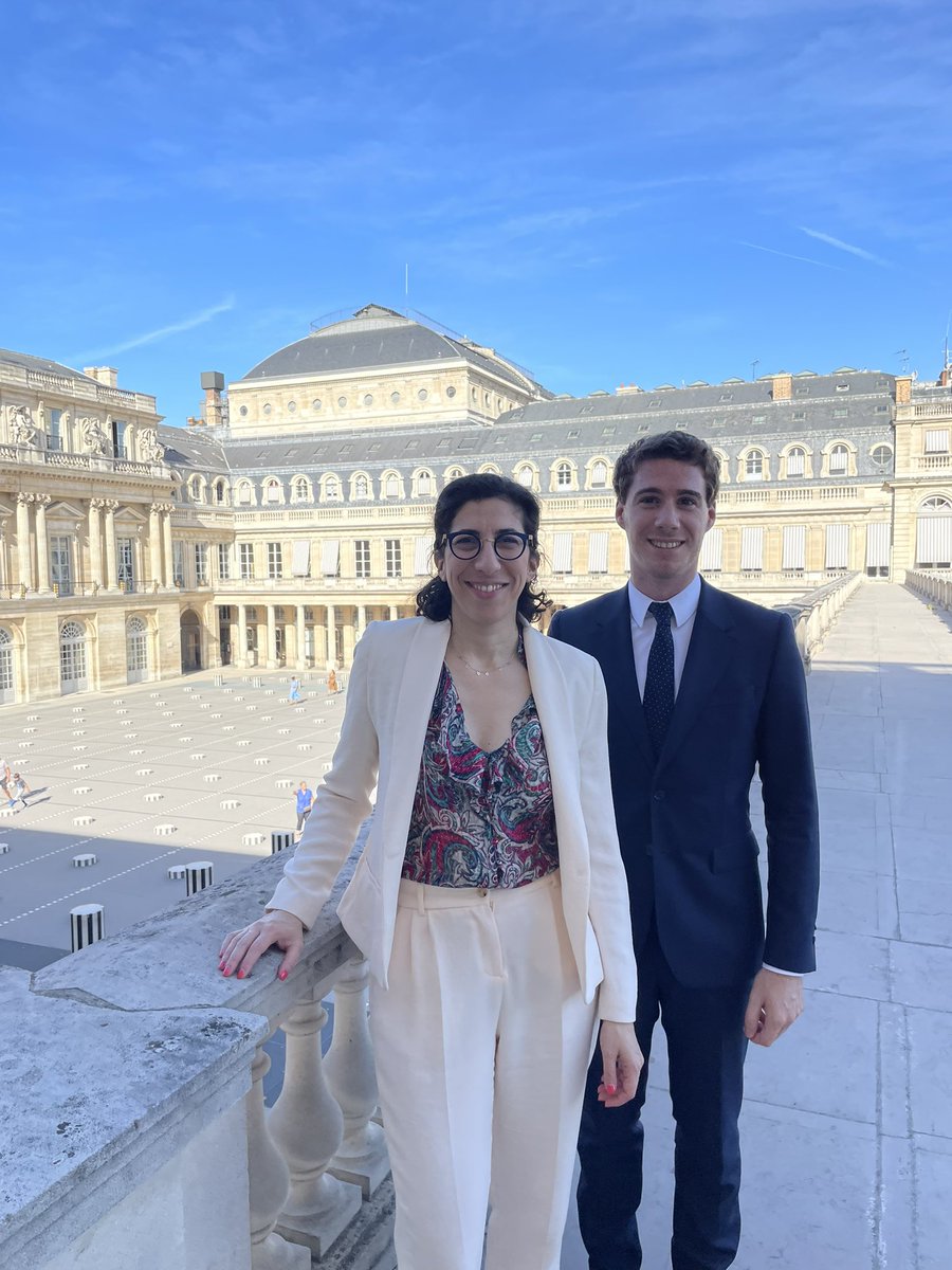 qbataillon's tweet photo. Merci Madame la ministre, chère @RimaAbdulMalak, pour ton accueil chaleureux ! 
#Culture, #Patrimoine, #Médias, #Audiovisuel, … notre majorité sera engagée à tes côtés pour préserver ces richesses de notre pays, en garantir l’accès pour tous, avec l’émancipation comme boussole. https://t.co/ZdJRamdVTs