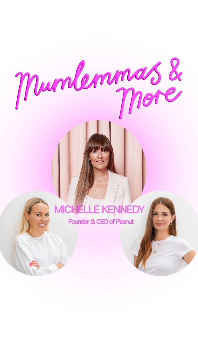 We made it! The season finale of #mumlemmasandmore is out tomorrow and we are joined by the brilliant Michelle Kennedy, Founder of @peanut Listen & subscribe here - linktr.ee/mumlemmas