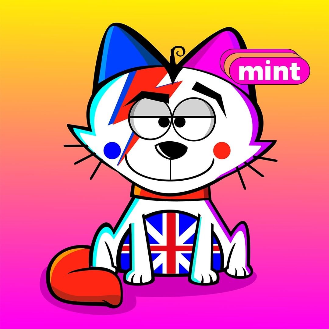 Este é o Rocker Cat, um dos nossos gatos épicos e que você tem a chance de adquirir fazendo o nosso mint. 

Acesse metaart.city/crazyt-cats-nf… e garanta o seu CrAzyT agora mesmo 😼🔥