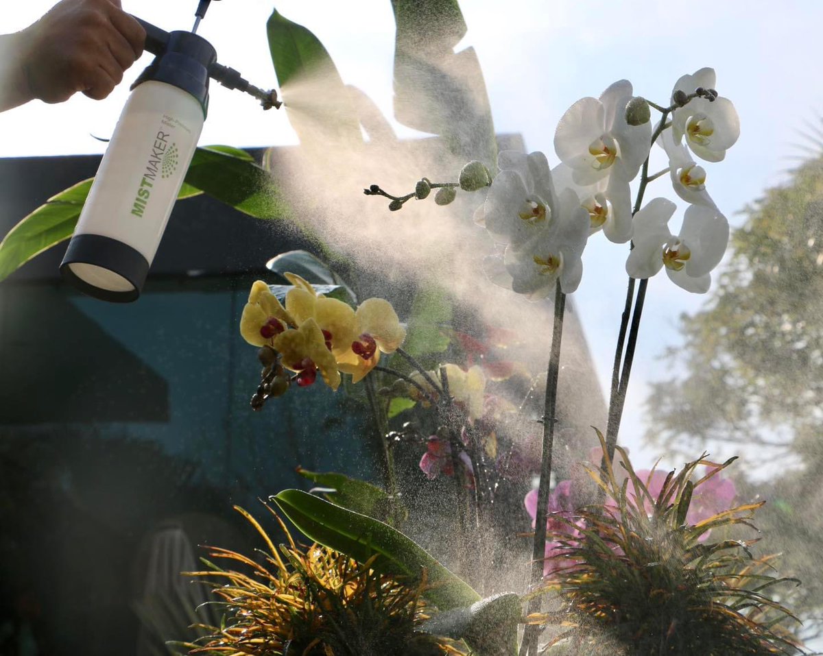 MistMaker_'s tweet photo. Apply foliar nutrients without burning your plants. 😜🌱 The MistMaker is a powerful mister that creates an ultra-fine mist. It is perfect for foliar feeding your plants.
#GardensHour #gardening #orchids https://t.co/emnsdJRgQz