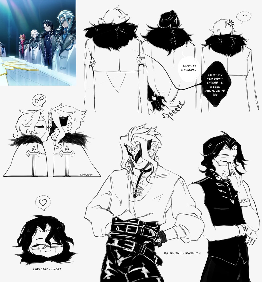 KiraShion on X: Each one has his own way to show love #Dottore x #Pantalone  🧪🪙 #原神 t.covpk7uzkLrJ  X