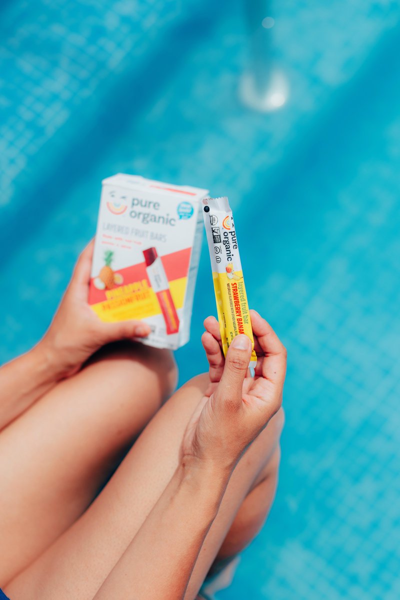 Nothing like sitting poolside with a Pure Organic bar in hand, with your little one on their best behavior in hopes of getting one too. #momhack