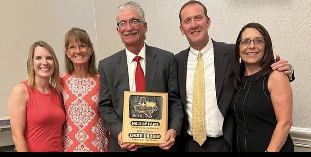 Coach Darden spoke so well last night about the impact everyone in Shallowater had on his career as he was inducted into the TGCA Hall of Fame.  Faith, Family, Players, Community - He touched them all! Congrats and thank you for your impact!