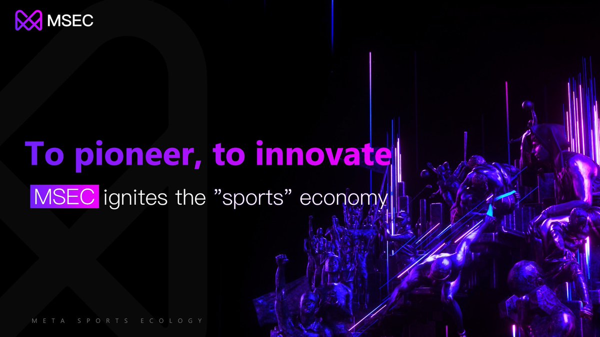 MetaSportsEco's tweet photo. To pioneer,to innovate https://t.co/YAzdD2hfFT