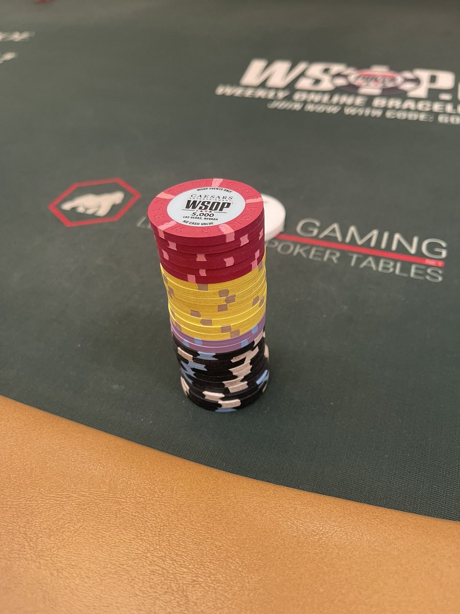 TripleFo's tweet photo. $777 Lucky Sevens tournament at the #WSOP. LFG! #Poker https://t.co/zbQAwRH46B