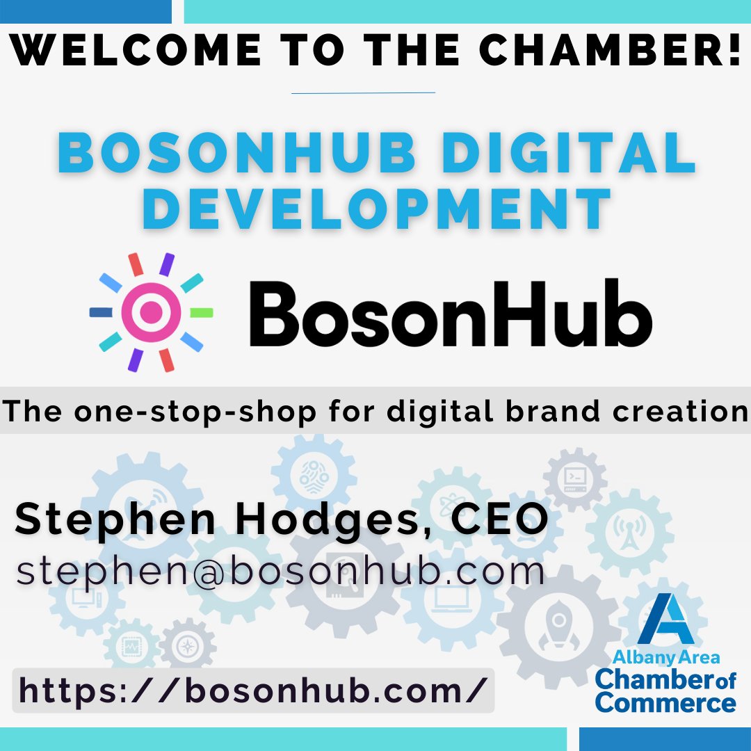 AlbanyORChamber's tweet photo. Please Welcome our Newest Member, BosonHub Digital Development!
BosonHub is the one-stop-shop for digital brand creation. We work with small and medium-sized businesses establish and grow online presence through web development, SEO, and digital promotion.
https://t.co/DepjvBhlVa https://t.co/qw8E288RuQ