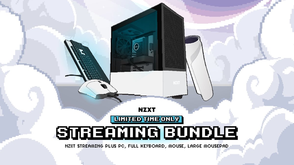 NZXT's tweet image. Some things just pair well together before bed, like cookies &amp;amp; milk!

For a limited time, buy select NZXT prebuilds, and receive a:

- Function Keyboard
- Lift Mouse
- Mousepad 

Dream big, save bigger.

🍪 nzxt.co/dreambigsale