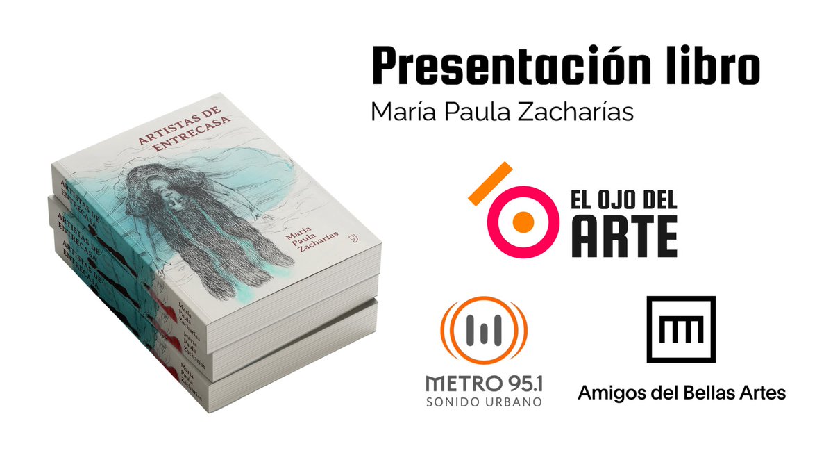 elojodelarteok's tweet photo. Mañana de 19 a 21 hs @pzacharias presenta su libro “Artistas de entrecasa” en una #MetroGala con el auspicio de @metro951 @elojodelarteok en @aamnba
Dj 🎶 @natygrego 💃🕺🏻 🪩 https://t.co/ZtaLkZNPPR