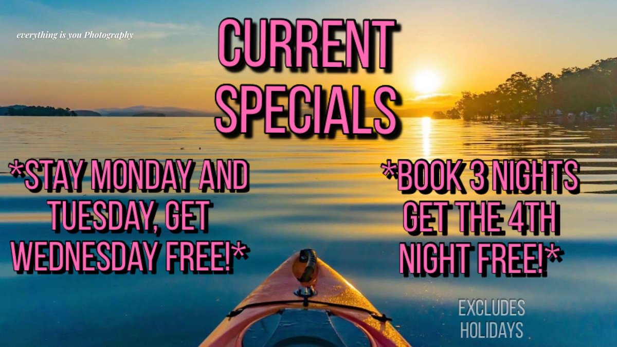 BeaversBendCabN's tweet photo. ***Take advantage of our current special running through the end of August!
Reserve your get away today!***
https://t.co/Cg1KLMPIBH
#beaversbendstatepark #beaversbend #brokenbowlake #brokenbowok #hochatown #thingstodoinhochatown #beaversbendcabins #brokenbowcabins 
#hochatime https://t.co/Qc8qo2TBTk