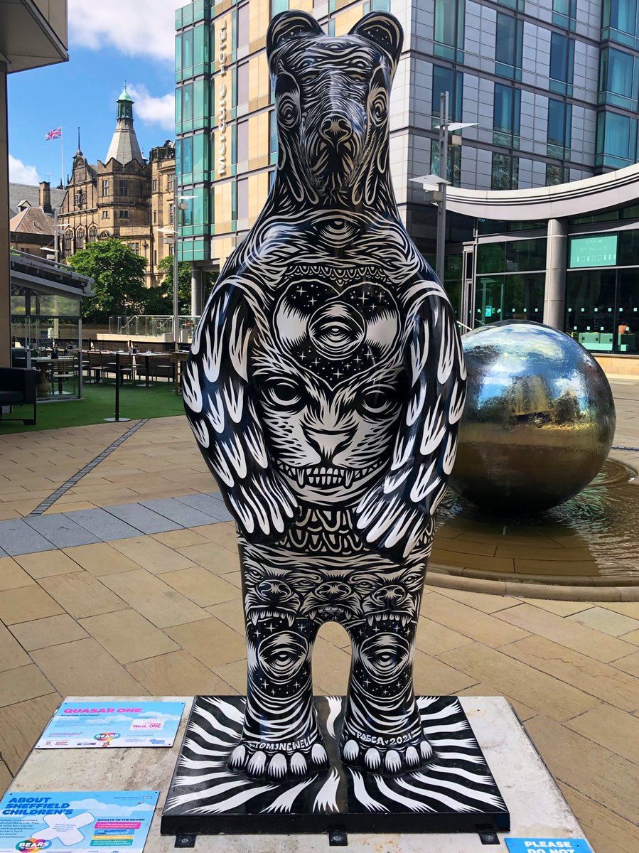 steelcitysnaps's tweet photo. One year ago today the @BearsofSheff took to the streets of #Sheffield  to raise money for the @SheffChildrens Hospital Charity. There were 60 gorgeous bears around the city painted by brilliant artists from around the country 🐻 https://t.co/ymbH3JSSgF