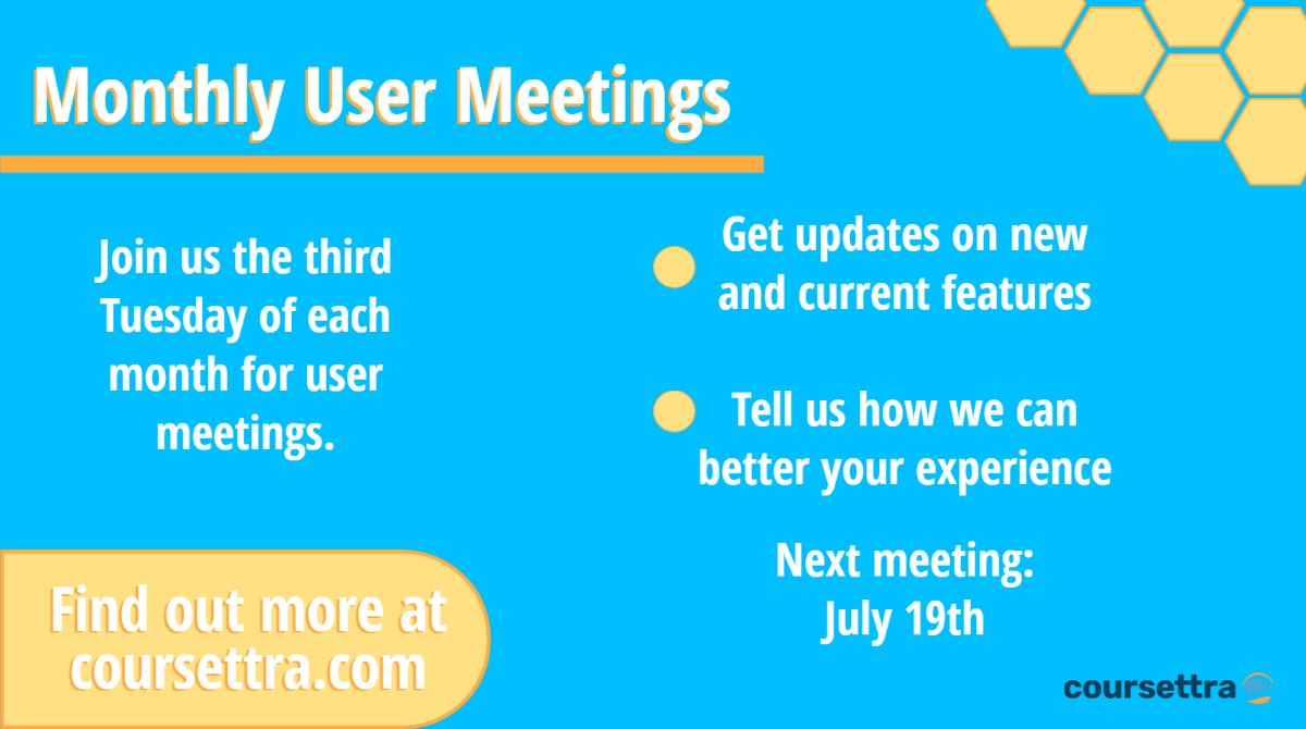 coursettra's tweet photo. One of the many benefits of pairing up with us is our monthly user meetings where we get a chance to talk to you and make user your user experience is the best it can be!  If you want to know how you can join our team, go to https://t.co/zpMvW9ZhkH

#lms #elearning #etraining https://t.co/zE5oPHNWCY