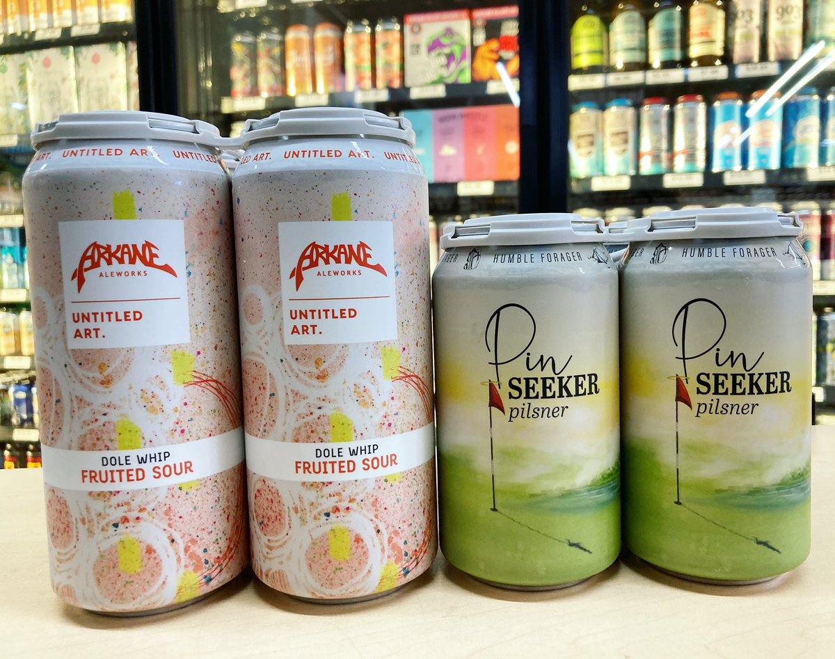 HarleysLiquor's tweet photo. Dole Whip- Fruited Sour🍍🍓🥭🍒🍊 🍑 collab with @ArkaneAleworks
@untitledartbev
Pin Seeker- Pilsner⛳️
@HumbleForager
#goodbeer #beeroclock #craftbeer #newbeer #beergoals #collabbeer #arkanealeworks #untitledartbrewing https://t.co/PYSeJYiFCf