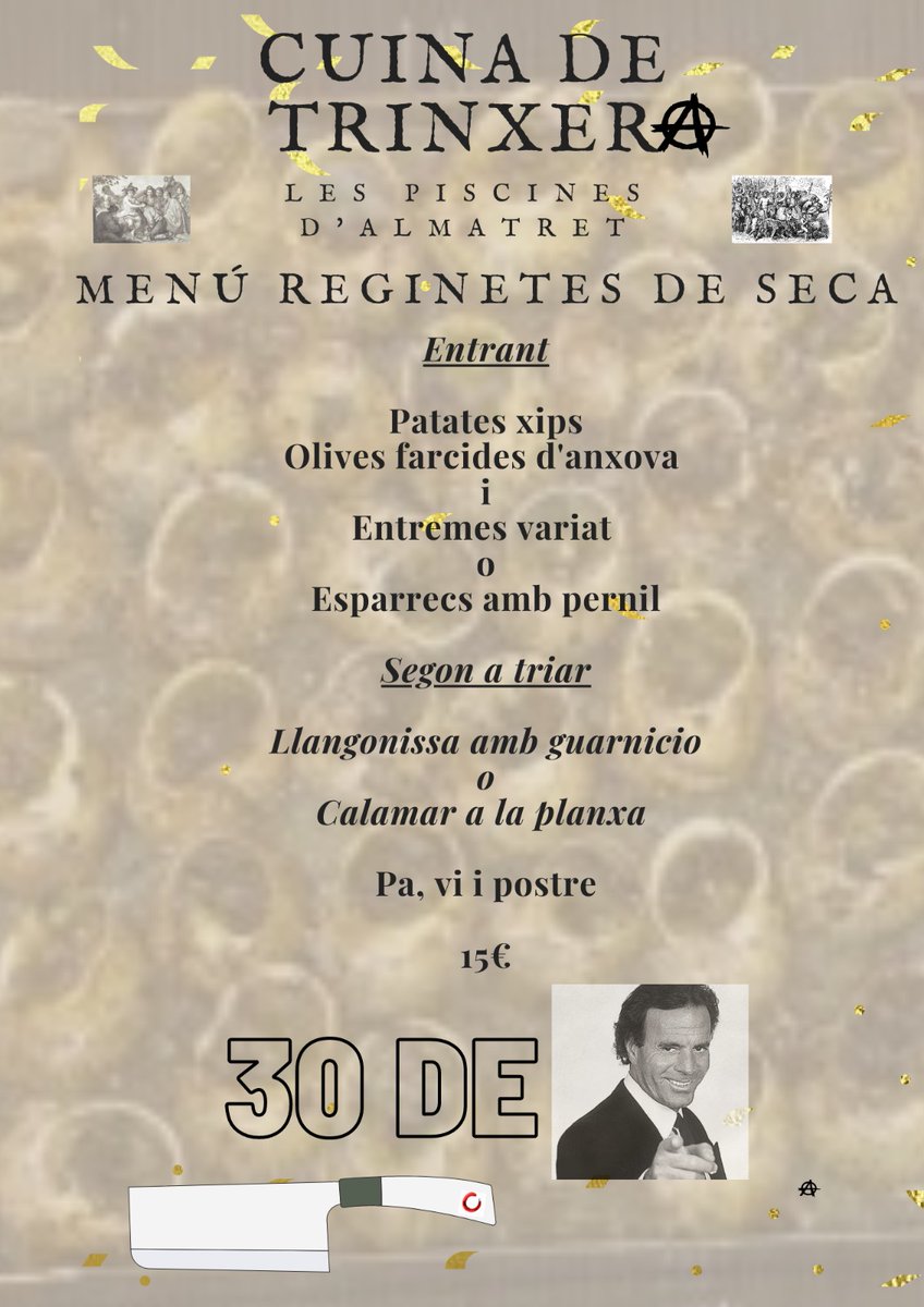 Torna la Diada Regineta, aquest any socis i no socis gaudiran de la setena edició de la nostra diada🎉

30 de juliol a Almatret 

📍Barbacoes Municipals a partir de les 11:30h

#Reginetes #Reginetesdeseca #Almatret #Diada #Caragols #Aplecdelcaragol #Aplec #Lleida #Lleidatanament