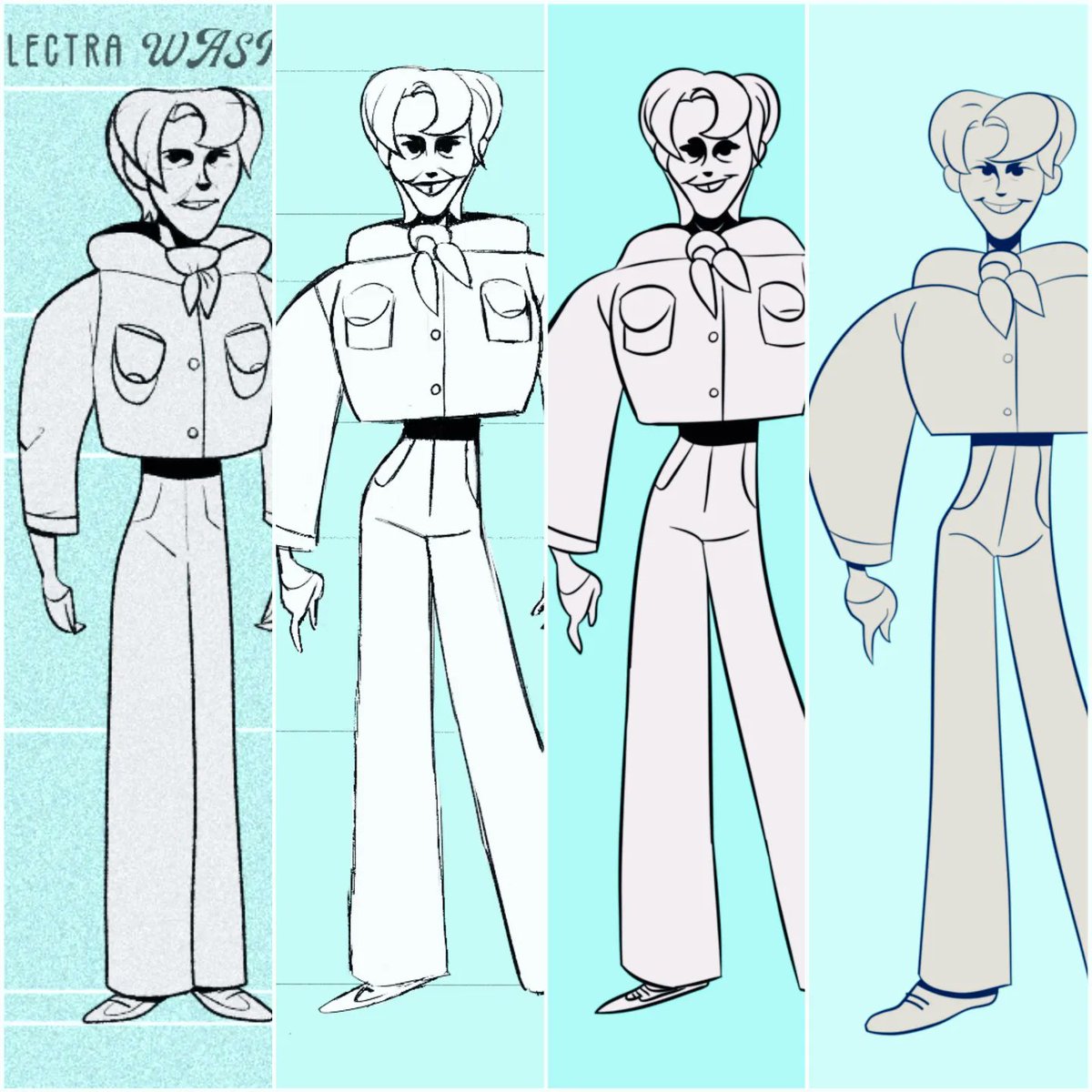 ElectraWaspFilm's tweet photo. The evolution of #electrawasp Amelia! #ameliaearhart #animationart #Kickstarter https://t.co/uXgdZ8iWPn