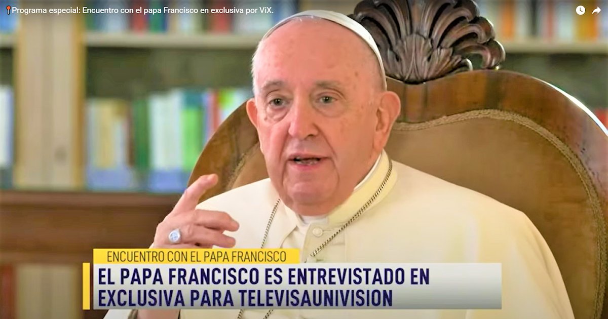 JESUSCARITASEST's tweet photo. #PopeFrancis' Interview Reveals Where he Would Stay if he Resigned and says his #ProLife Stance is Affirmed by "scientific data" - VIDEO from #Vatican 
https://t.co/KRulEbp4P0 https://t.co/v3hnpPPKM6