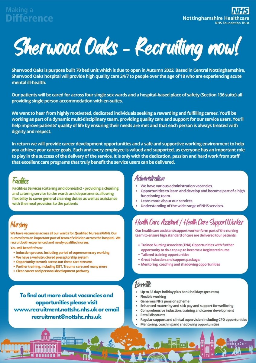 Its been a busy day of recruiting but we still have healthcare assistant staff nurse and clinical team leader vacancies 🤩
2 weeks today we'll have the site back and staff orientation will begin ready for us moving in later in the summer 🤩 #exictingtimes @jo_mchill <a href="/AMH_Nottshc/">AMH_Nottshc</a>
