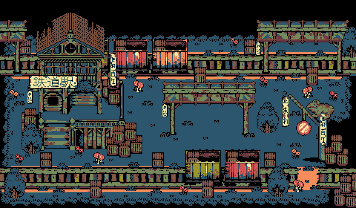 Hello #PortfolioDay I'm Rouhayem and I enjoy doing pixel environments and mock-ups!