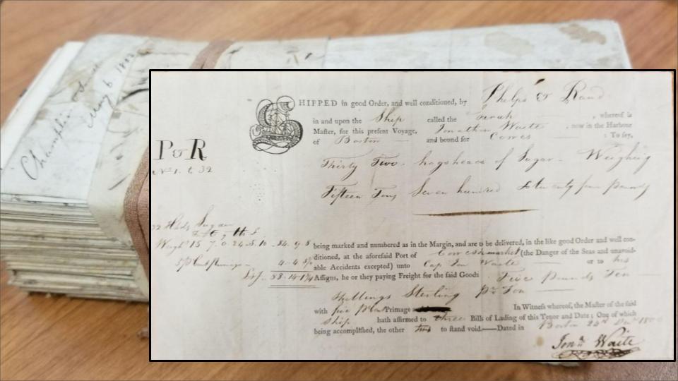 UMassHistory's tweet photo. Curious about local connections to the history of slavery? @UMassAmherst PhD student Alison Russell @MsRussellSays will use newly discovered records to illustrate them in the Zoom talk “‘Come with Receipts’: Charles Porter Phelps and the Atlantic Sugar Trade”!

July 25 / 7 pm https://t.co/Nr1H8TrJSo