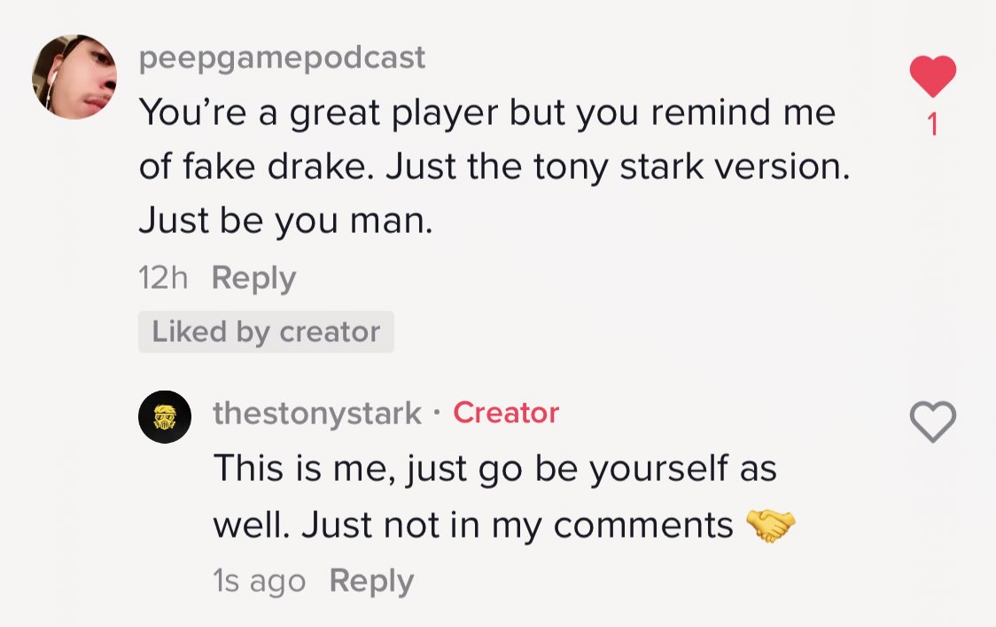 TheStonyStark's tweet photo. I’ve been called Mr. Stark long before the camera was rolling. It’s just, I was behind it more often than not.
I’m like Shrek; there’s layers to this shit.
But what you see is my truest self. If you believe otherwise, you can go listen to Fake Drake 🤝
#BoxOfScraps
<3000 https://t.co/dIOt5LK0fQ