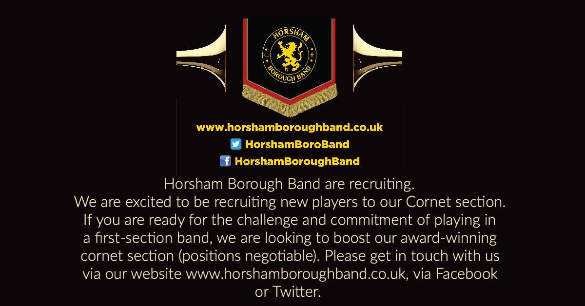 Horsham Borough Band (@horshamboroband) on Twitter photo 