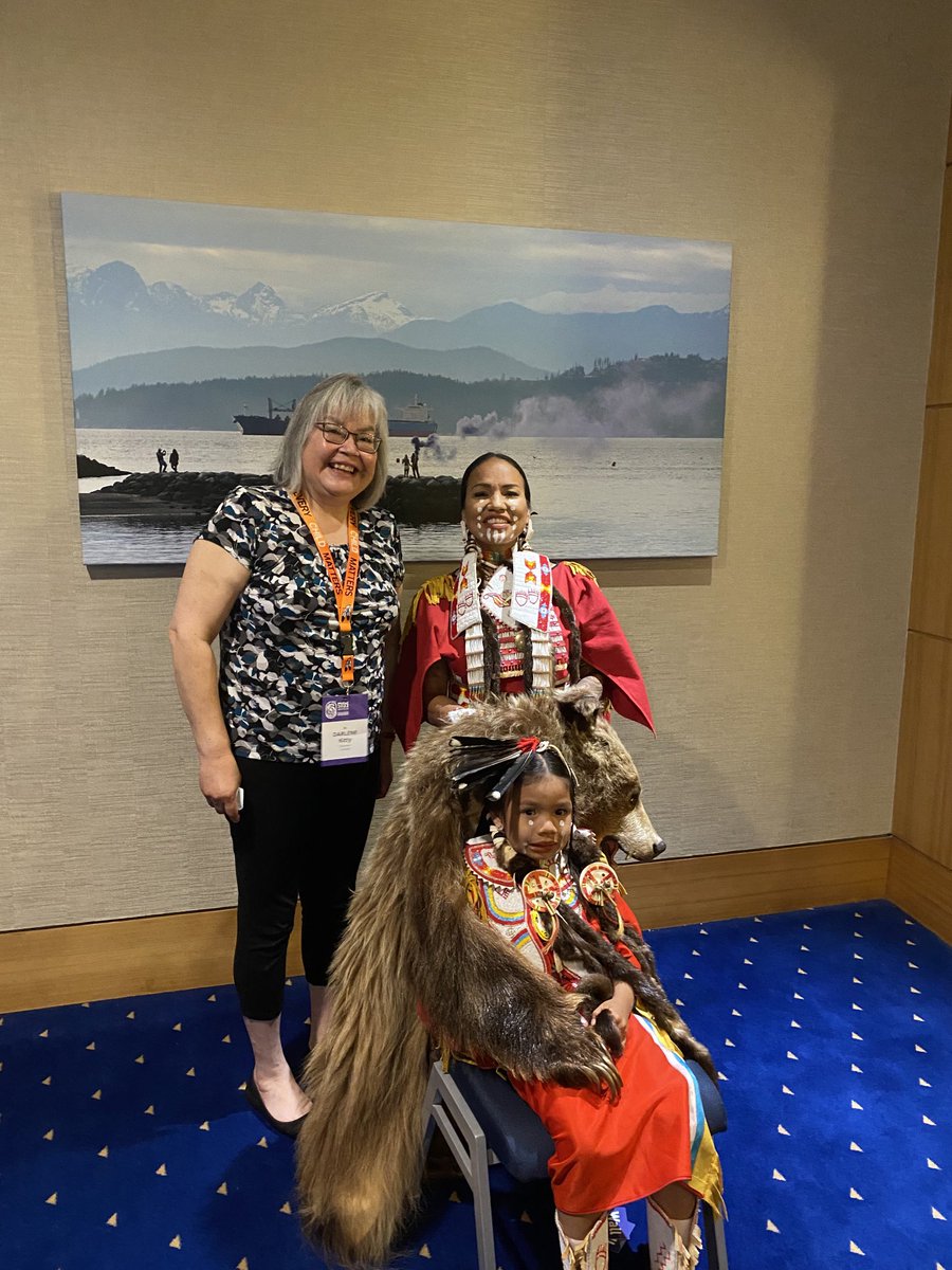 At #PRIDoC2022 in Vancouver. So happy to see the strength and beauty of our cultures at the opening ceremony. This is what gives us life and good health. RT if you agree. 💪🏽😀