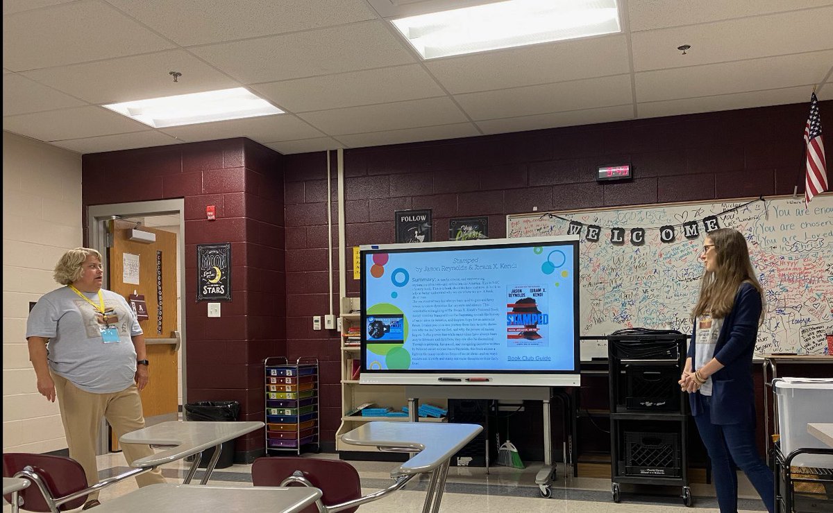 LibraryLadyLisa's tweet photo. @spencerhonda1 and I enjoyed sharing the KBA titles with you and hope you have some ideas to incorporate in the library this year! #KBA #SchoolLibrarians #KASLSR22 https://t.co/WipJgoDBzR