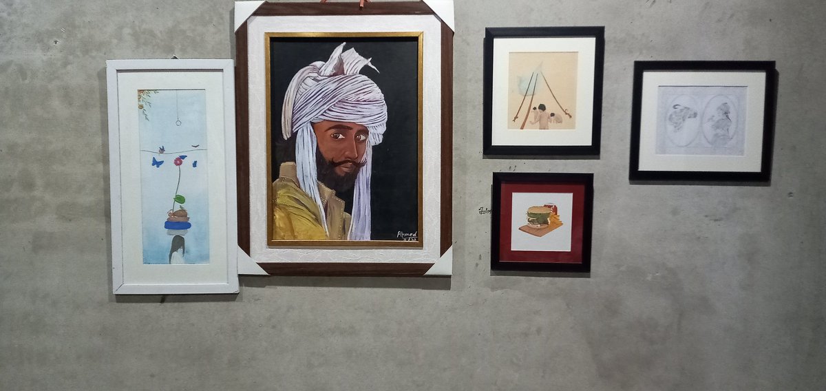 Ahmedibnesakeen's tweet photo. These five paintings are available for sale in 20% off if anyone want buy then please DM me for details 
#art #ArtistOnTwitter #KarachiRain https://t.co/xhBeVUhJB5