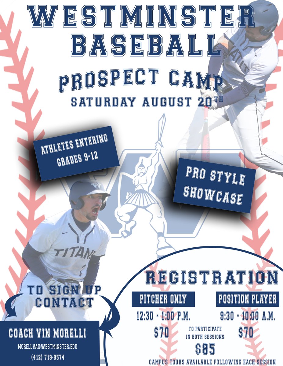 WCTitanBaseball's tweet photo. Still have time to sign up.  Great opportunity for those interested! https://t.co/Cu8rwxA0yd