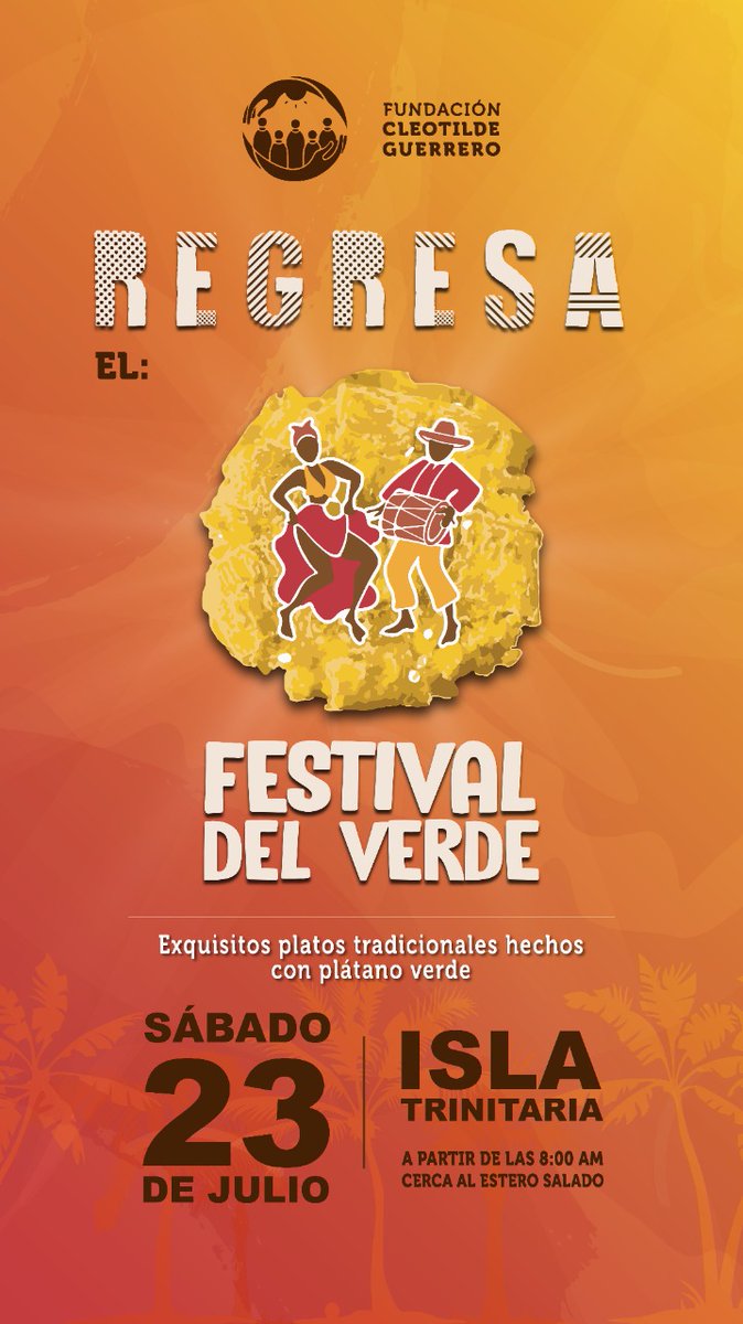 JimmySimisterra's tweet photo. Nos complace invitarlos al regreso de nuestro ya tradicional #FestivalDelVerde 💚 en la Isla Trinitaria.📍
Este sábado 23 de julio💙🤍💙 ven y celebremos juntos a Guayaquil. https://t.co/tf400ugGOj