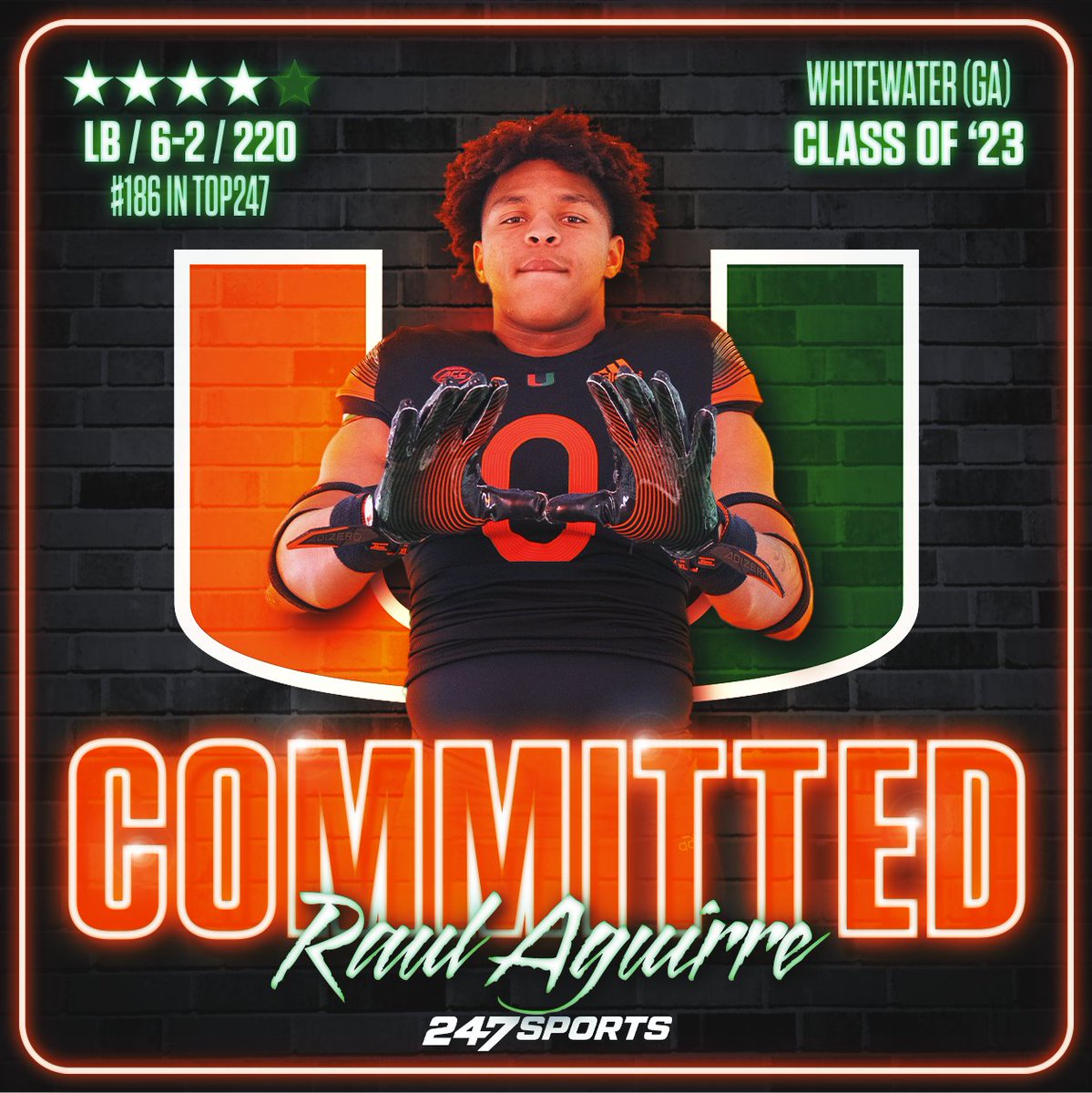 Canes Football on Twitter "RT 247Sports BREAKING 4⭐️ Top247 linebacker Raul Aguirre has