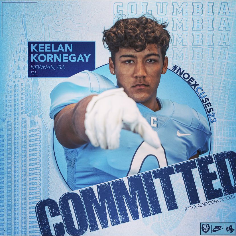 100% COMMITTED TO COLUMBIA UNIVERSITY!!!🦁🗽 <a href="/CoachSmallEC/">Coach Small EC</a> <a href="/CoachHoneyman/">Sam Honeyman</a> <a href="/CULionsFB/">Columbia Football</a> <a href="/ECHSrecruits/">East Coweta Recruits</a> <a href="/RecruitGeorgia/">Recruit Georgia</a>