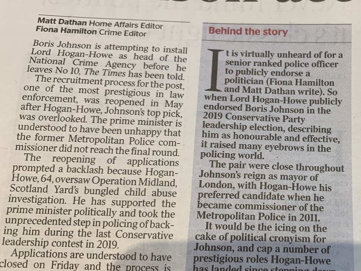 This looks like becoming a new BJ scandal - and rightly so (Times)