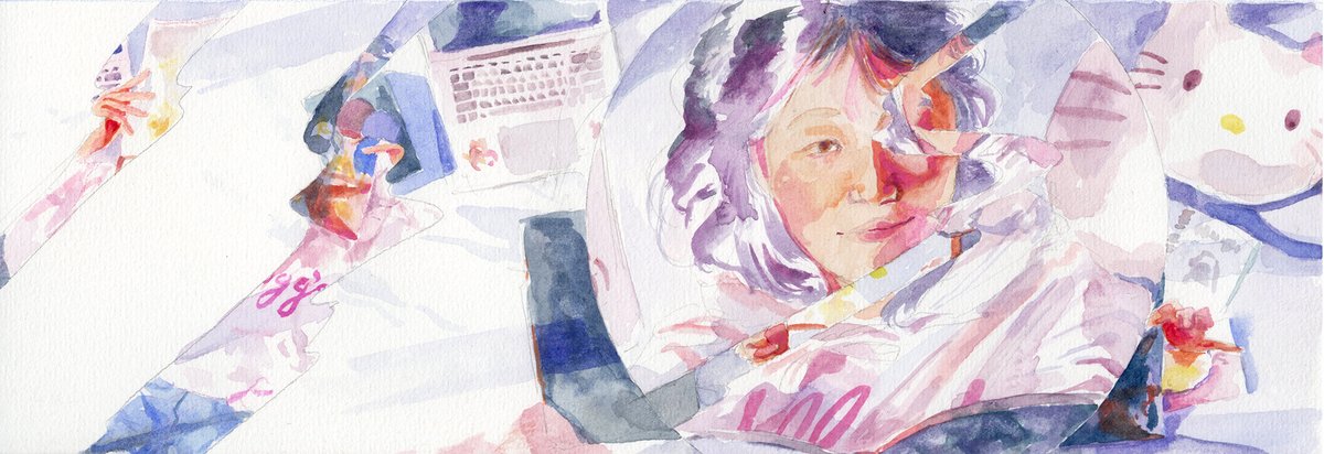 ILYUES's tweet image. hello #PortfolioDay ! i'm isabel, a chinese-kiwi artist who likes painting portraits &amp;amp; colourful characters 🍓