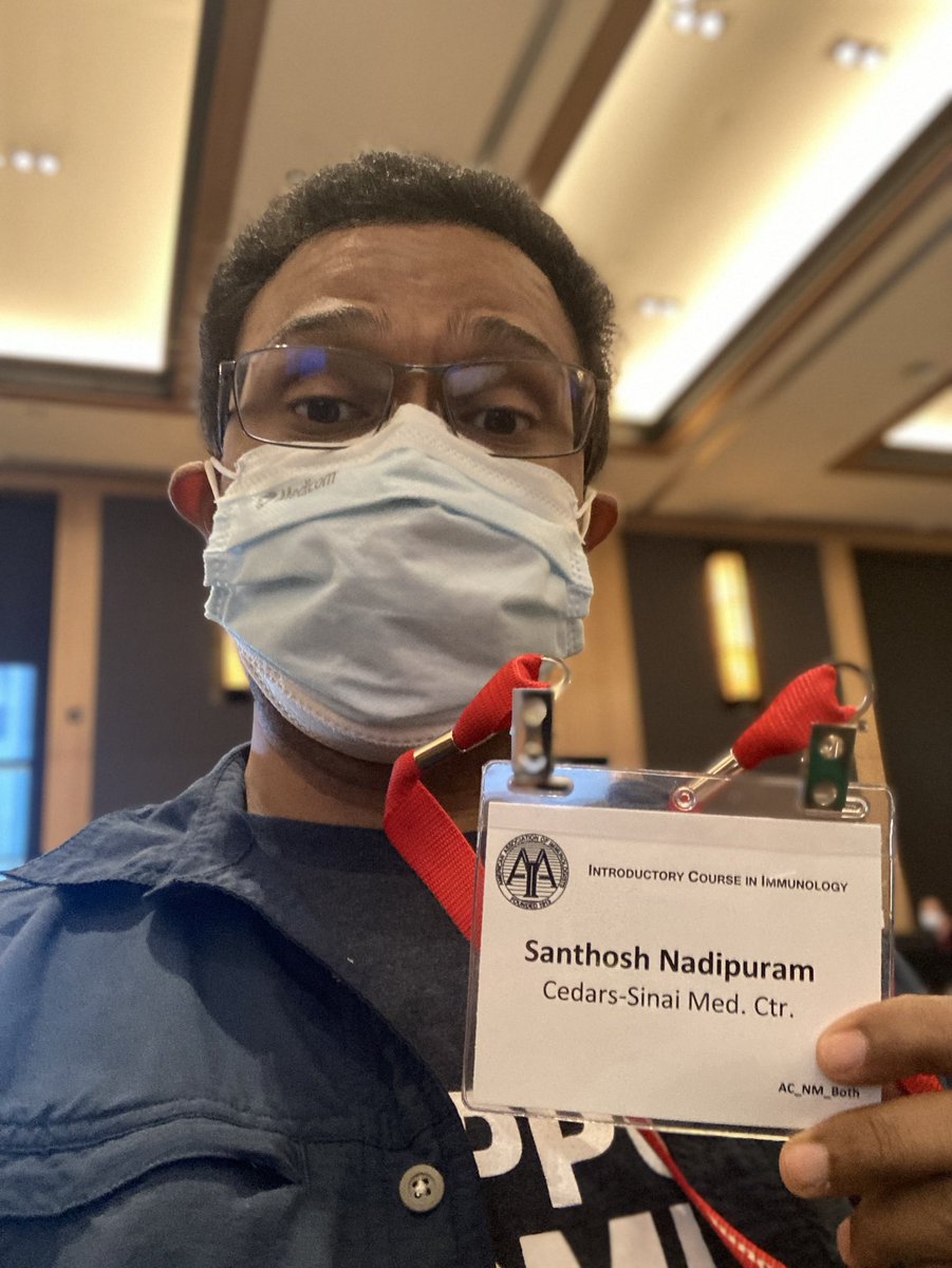 Santhosh Nadipuram (@toshyfro) on Twitter photo Back to school!! Happy to be attending the 2022 <a href="/ImmunologyAAI/">The American Association of Immunologists (AAI)</a> courses. #aaicourses2022 Back to school!! Happy to be attending the 2022 <a href="/ImmunologyAAI/">The American Association of Immunologists (AAI)</a> courses. #aaicourses2022