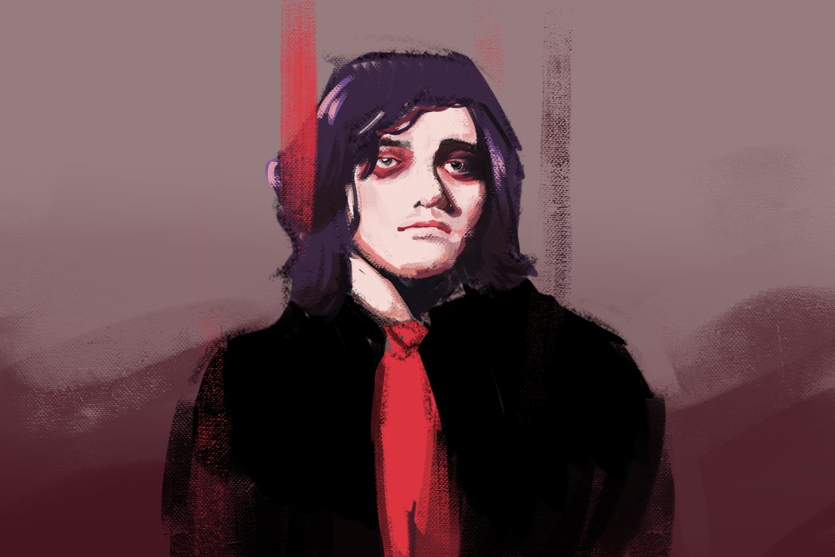 manmadefear's tweet photo. hi, I'm charlie and I like to draw. right now I can't stop painting kittens and the guy from mcr #PortfolioDay https://t.co/aNOUpL1tEo