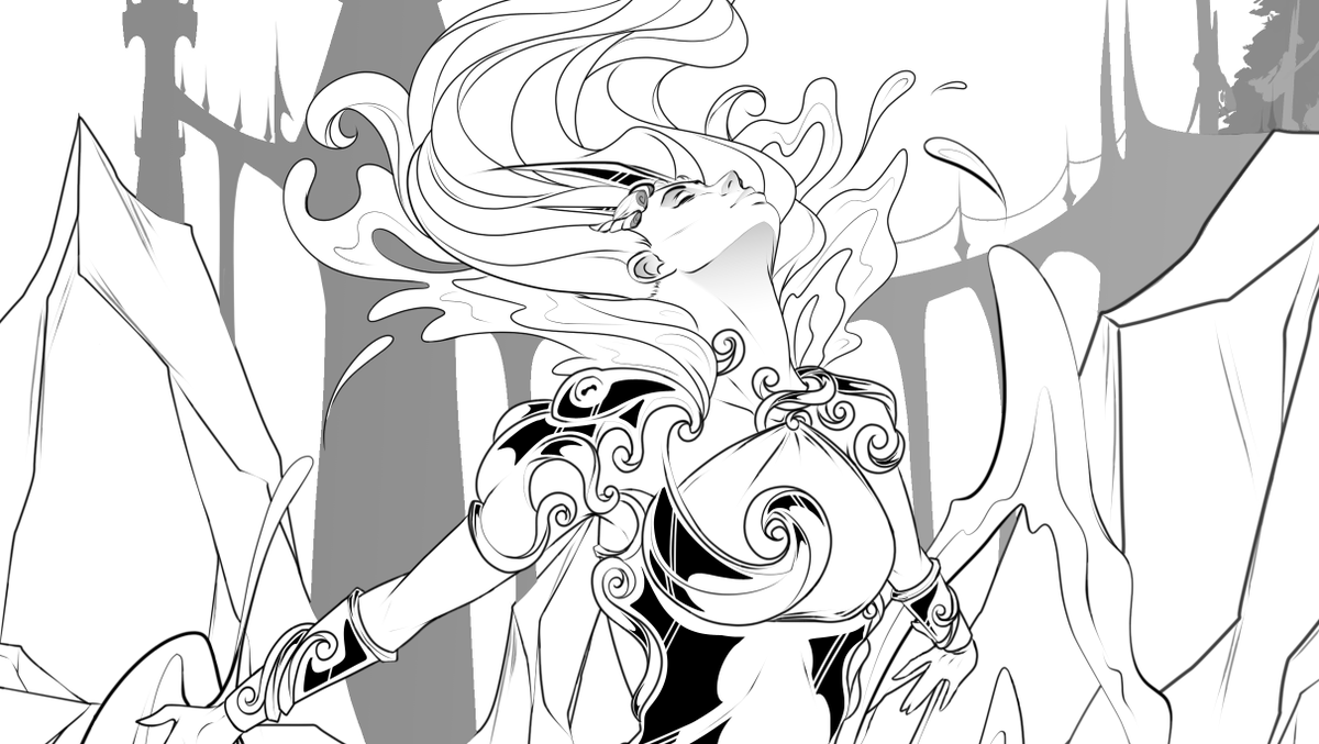 MischiArt's tweet photo. Hi, #PortfolioDay
I'm Mischi, a freelance illustrator who would love to work in TTRPG & comic book covers featuring strong women!
I love line art, badass ladies & drawing from all worlds of fantasy, including my own @ContestedCanvas โ๏ธ
#OriginalContentCreator https://t.co/2wSqswbBeM