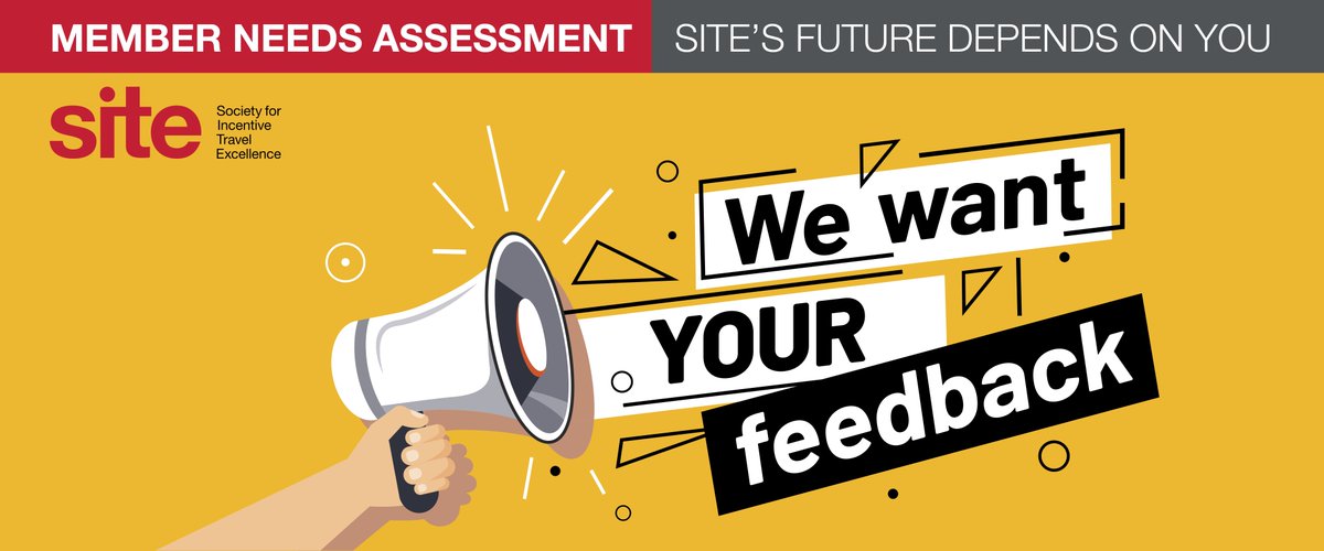 We're asking all members to take SITE's inaugural member needs survey, which will have a profound and enduring effect on the future of SITE. #SITEstrong

Find the survey here to share your thoughts: research.net/r/SITEMember20…