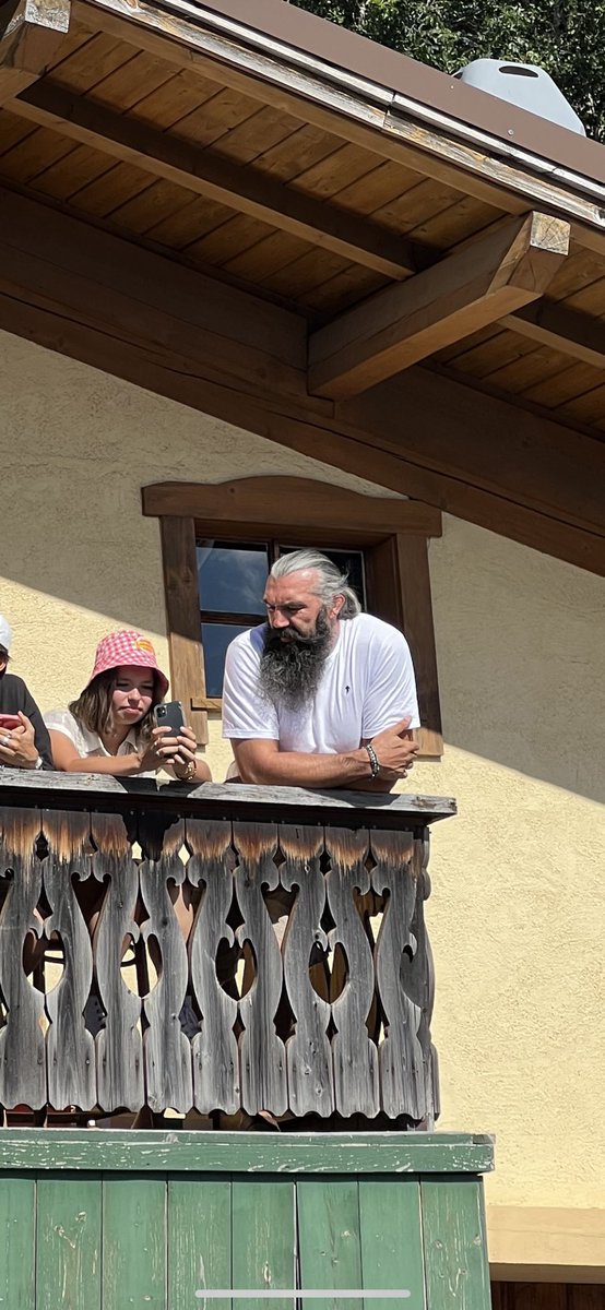Rhydian_Morris's tweet photo. Chose a great spot to watch the #TDF2022 saw @LukeRowe1990  stop to see his family before finishing the stage, and spotted Sébastien Chabal across the road. Brilliant day https://t.co/RghLG4v8T9
