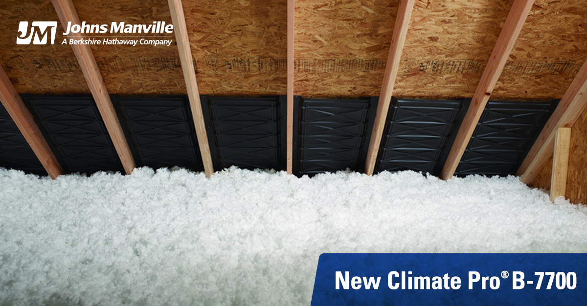 insulationintel's tweet photo. Johns Manville Climate Pro® B-7700 blow-in fiberglass insulation is an ideal choice for hard-to-reach cavities and corners while providing more consistent coverage. Plus, it’s Formaldehyde-free™!

Learn more at https://t.co/eVmPkxoSWk

#JohnsManville #FormaldehydeFree https://t.co/ZpSjY9XKDu