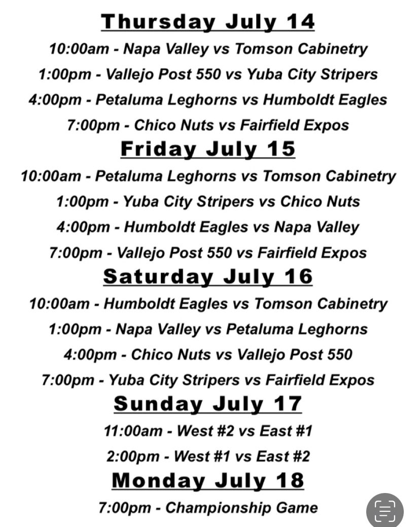 NickParker643's tweet photo. Humboldt Eagles schedule, Fairfield, CA https://t.co/pNTw7FrkVz