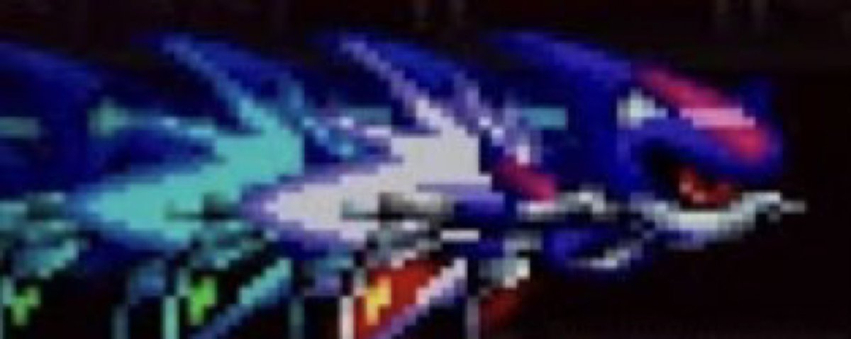 “Round 2 it is then.”

Cue the metallic demon doppelgänger activating his Chaos Energy power supply at absolute maximum 100% to properly get the memo in his opponent’s thick head.

Via by firstly speed blitzing directly into him without holding literally anything else back.